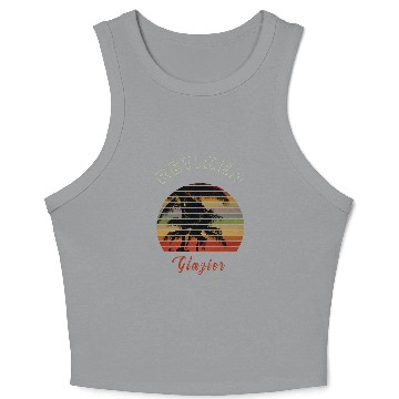 Discover Retired Glazier Retirement Gift Beach Crop Tank Top