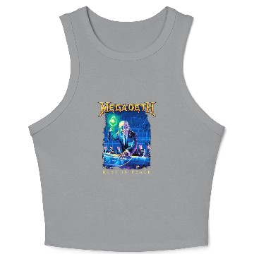 Discover Megadeth Rust In Peace Tracklist Crop Tank Top