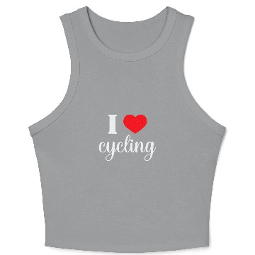 Discover I LOVE CYCLING Crop Tank Top