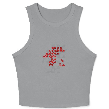 Discover Organic Abstract Design No Words Just Art Crop Tank Top
