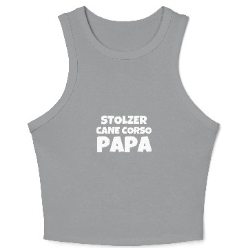 Discover Stolzer Cane Corso Papa Crop Tank Top