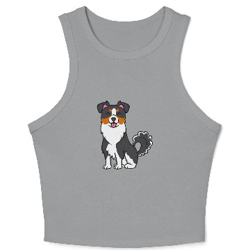 Discover Mini Aussie Miniature Australian Shepherd 3 Crop Tank Top