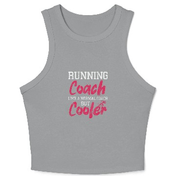 Discover Running Coachs Like a Normal Coachs but Cooler Distressed Crop Tank Top