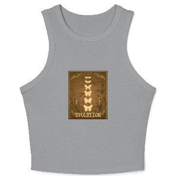 Discover Monarch Butterfly Soft Grunge Aesthetic Evolution Crop Tank Top