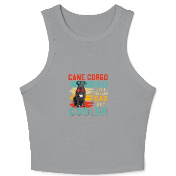 Discover vintages Cane Corso Dad Definition Regular Dad But Cooler Crop Tank Top