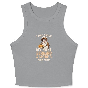 Discover Saint Bernard Mom Outfit Saint Bernard Baking Crop Tank Top