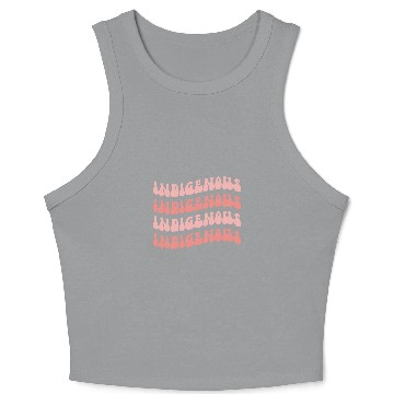 Discover Strong Indigenous Woman Native Indigenous 2 Crop Tank Top