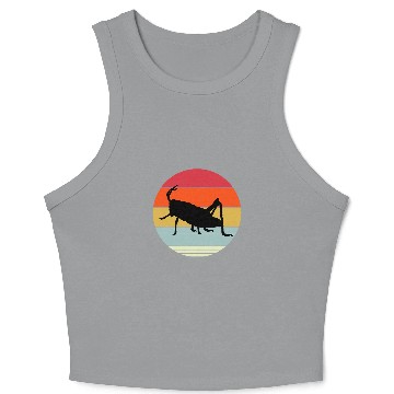 Discover Retro Grasshoper Apparel Bug Lover Crop Tank Top