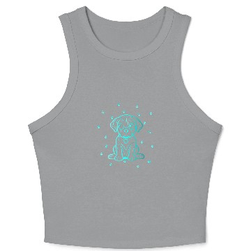 Discover Rottweiler with Abstract Patterns for Dog Lovers Crop Tank Top
