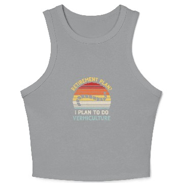 Discover Worm Farming Vermiculture Design for a Worm Farmer Crop Tank Top
