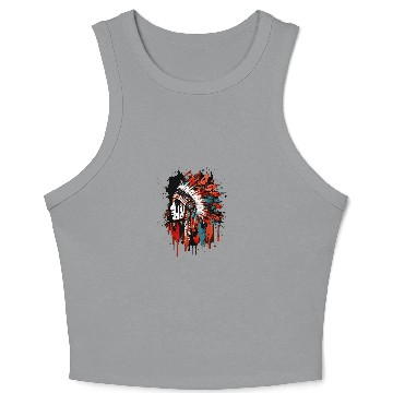 Discover Native American Dreamcatcher Indian Design 25 Crop Tank Top