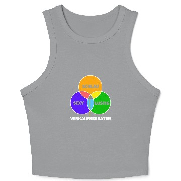 Discover Sales consultant gift smart sexy funny Crop Tank Top