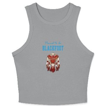 Discover Native American Dreamcatcher 12 Crop Tank Top