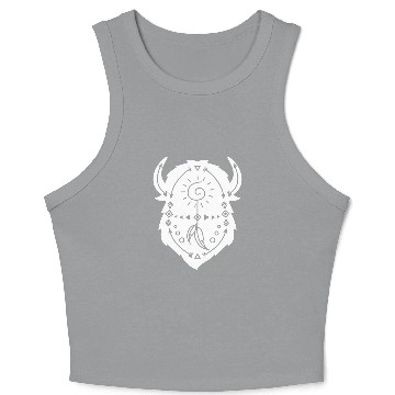 Discover Indigenous Art Bison Southwest Crop Tank Top