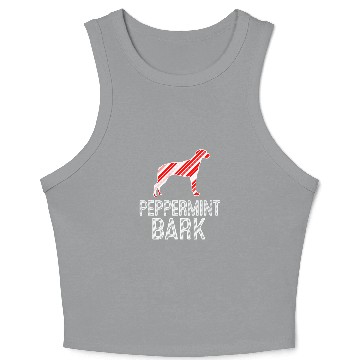 Discover Rhodesian Ridgeback Peppermint Bark Christmas Dog Crop Tank Top