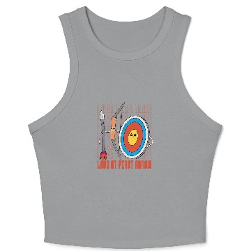 Discover Love at First Arrow Bow targets Archery Instructor Crop Tank Top