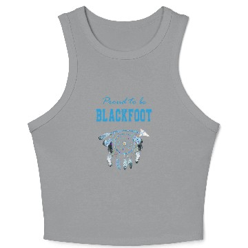 Discover Native American Dreamcatcher 3 Crop Tank Top