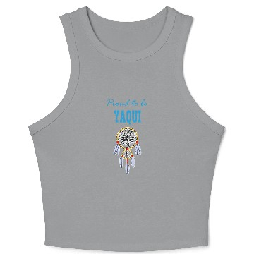 Discover Native American Dreamcatcher 6 Crop Tank Top
