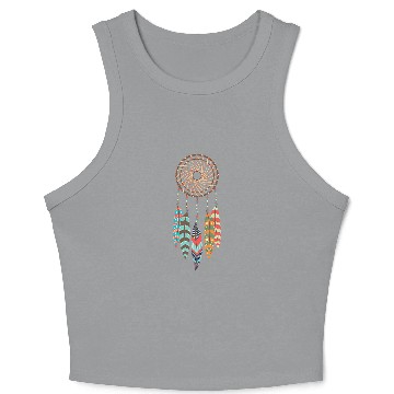 Discover Native American Dream Catcher Native Indigenous Indian Crop Tank Top