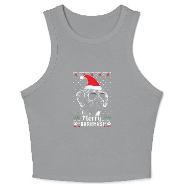 Discover Rhodesian Ridgeback Merry Barkmas Christmas Crop Tank Top