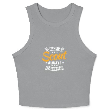 Discover Scout Camp Camping Outdoor Scouting Crop Tank Top