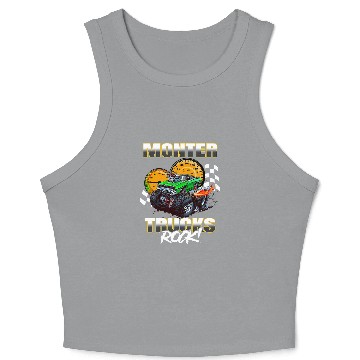 Discover Monster Trucks Rock Crop Tank Top