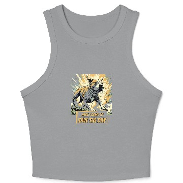 Discover Pitbull Pit bull comics style Crop Tank Top
