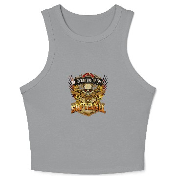 Discover Til Death Do Us Part Live to Play Softball Crop Tank Top