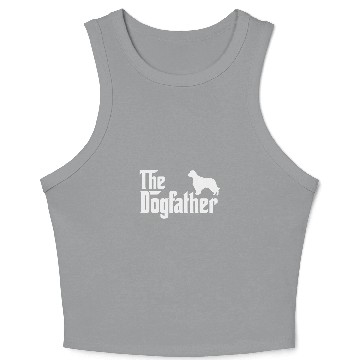 Discover welsh springer spaniel DogFather Funny Dog Dad Crop Tank Top