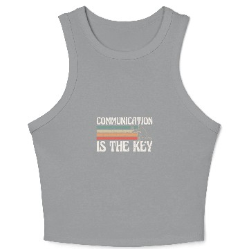 Discover Volleyball Communication Is Key Crop Tank Top