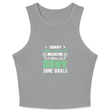 Discover Lacrosse Player Coach Crop Tank Top