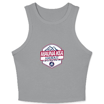 Discover Mauna Kea Cycling Hawaii Crop Tank Top