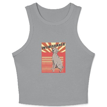 Discover Weimaraners Dog Owner Weimaraner 4 Crop Tank Top
