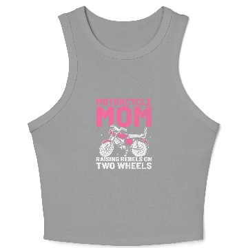 Discover Motorcycle Mom Raising Rebels On Two Wheels Crop Tank Top