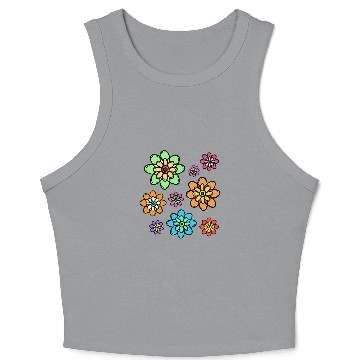 Discover Stylish Pattern Creative Art Modern Artwork Drawing Crop Tank Top