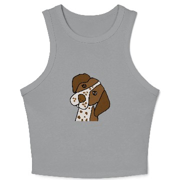 Discover Smileteespetsa Cute German Shorthaired Pointer Dog Face Crop Tank Top