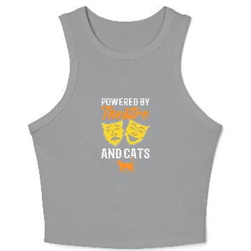 Discover Theatre Actor And Cat Lover Crop Tank Top