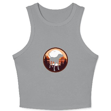 Discover German Shorthaired Pointer GSP Dog Breed 35 Crop Tank Top