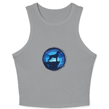 Discover German Shorthaired Pointer GSP Dog Breed 24 Crop Tank Top