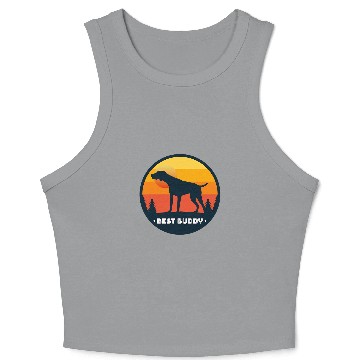 Discover German Shorthaired Pointer GSP Dog Breed 34 Crop Tank Top