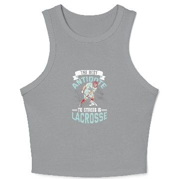 Discover Lacrosse Player Coachs 2 Crop Tank Top