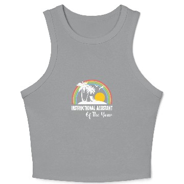 Discover Instructional Assistant Teacher Aide Instructional Coachs 4 Crop Tank Top