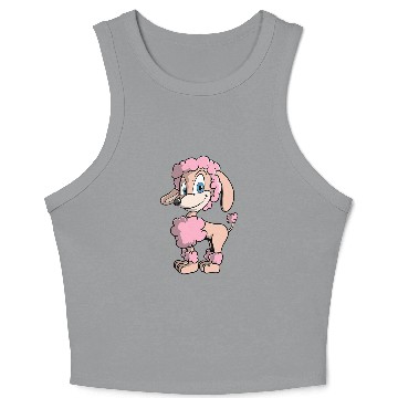 Discover Poodle Hairstyle Dog groomer Crop Tank Top