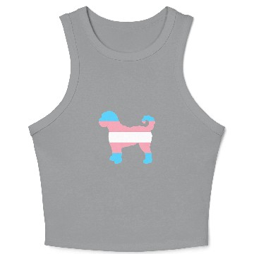 Discover Dog Goldendoodle Trans Pride Flag Goldendoodle Dog Crop Tank Top