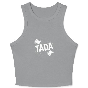 Discover Tada Magician Magic Tricks Wizardry Illusionist Wizard Crop Tank Top