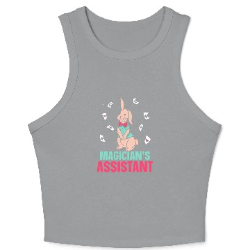 Discover Magicians Assistant Sorcerer Wizard Magic Trick Magician Crop Tank Top