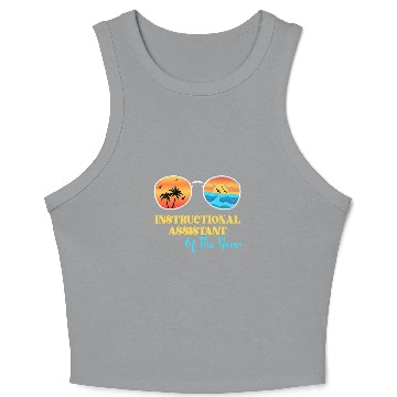 Discover Instructional Assistant Teacher Aide Instructional Coachs 2 Crop Tank Top