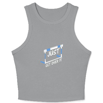 Discover Track And Field Hurdler Just Get Over It Crop Tank Top