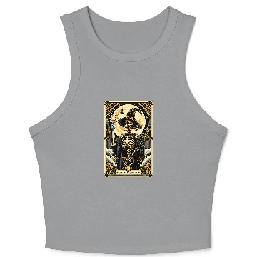 Discover The Magician Tarot Card Skeleton Crop Tank Top