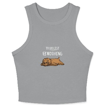 Discover To Do List Goldendoodle Dog Crop Tank Top